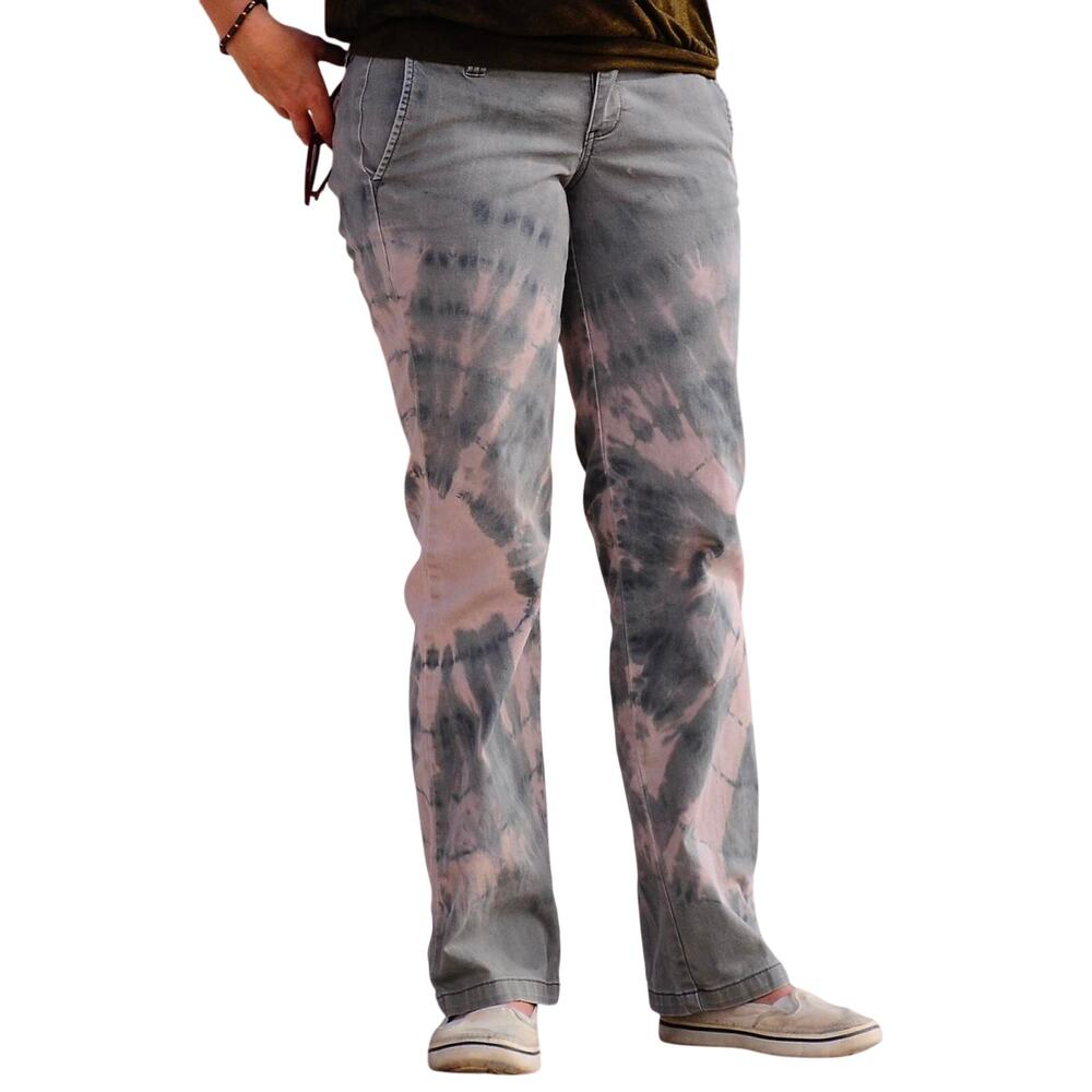 Womens Pants Size 5 Tie Dye Reworked Retro Indie Festival Hippie Party Rave